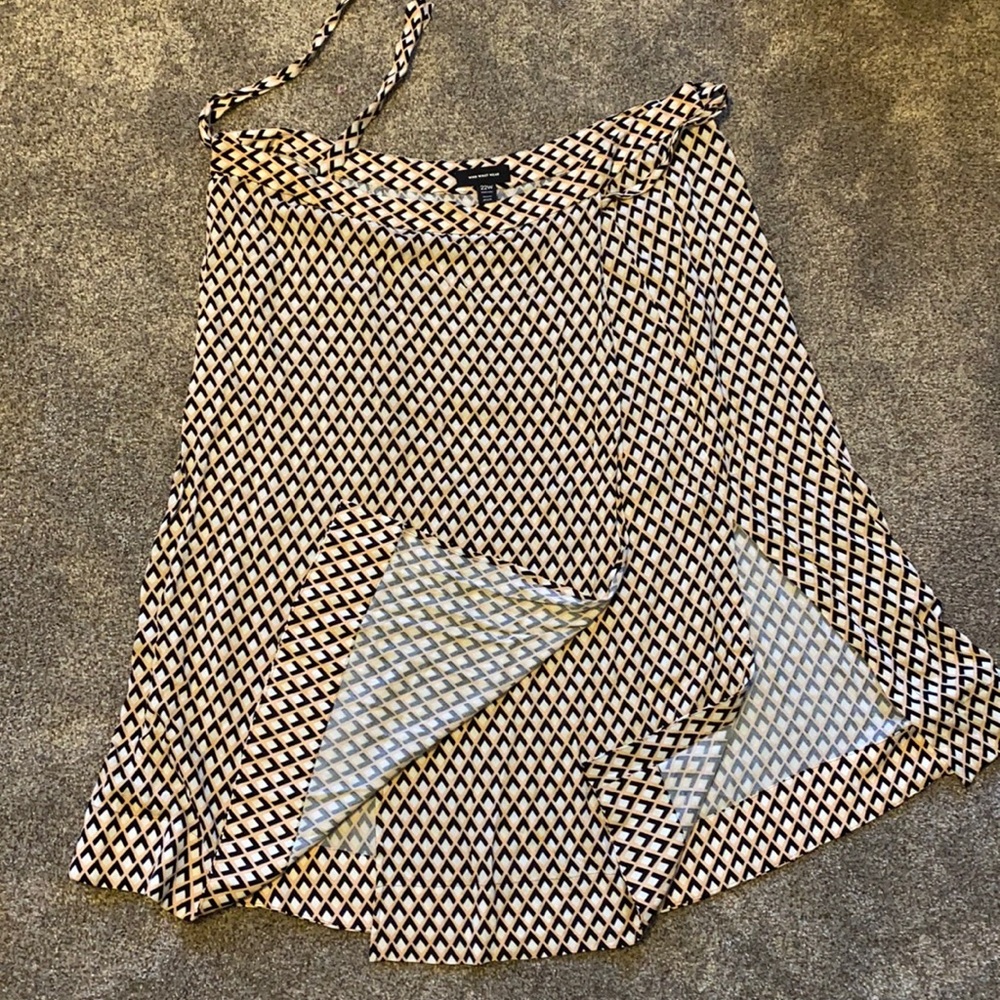 Faux wrap skirt